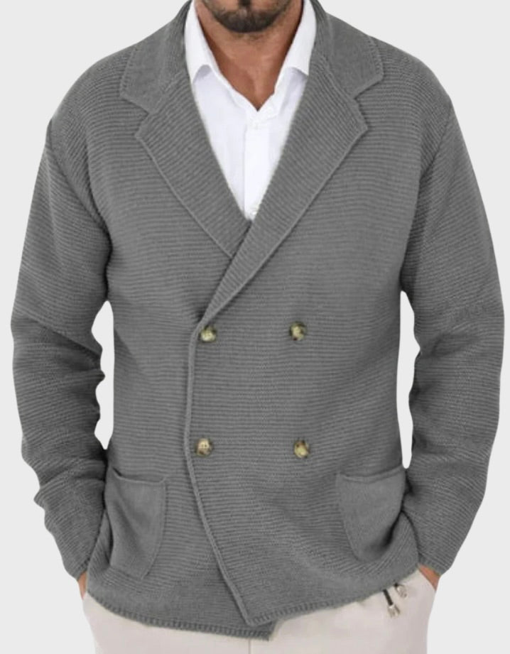 Lumière™ Knitted Cardigan with Double Buttons