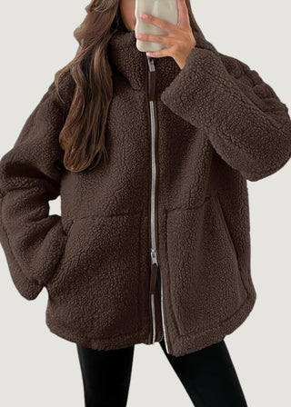Lumière Cozy Oversized Fleece Jacket