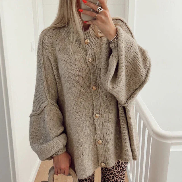 Lumière Oversized button vest