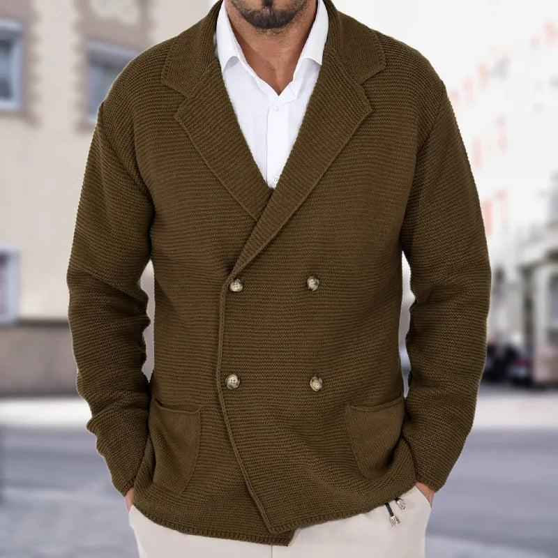 Lumière™ Knitted Cardigan with Double Buttons