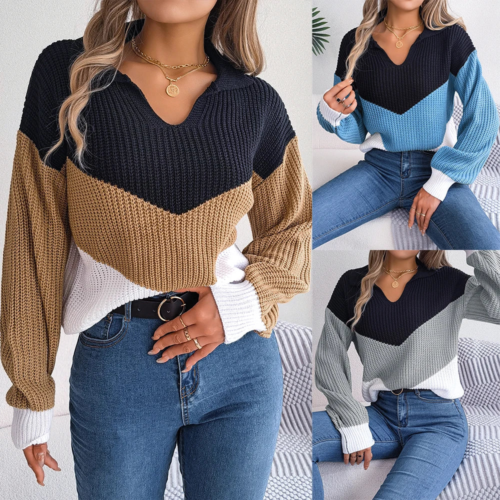 Lumière™ Comfortable Patchwork sweater