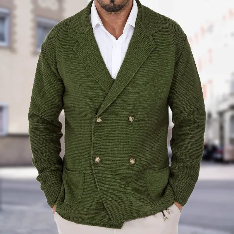 Lumière™ Knitted Cardigan with Double Buttons