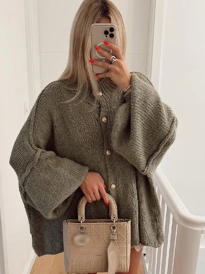 Lumière Oversized button vest