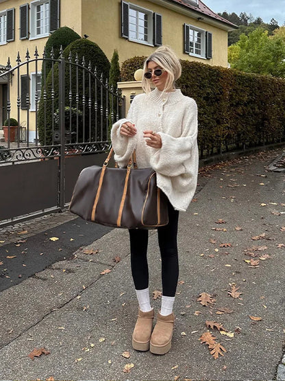 Lumière Oversized button vest
