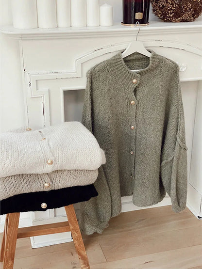 Lumière Oversized button vest